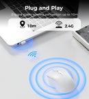 Choetech KB-002-WH single-mode 2.4G wireless mouse, white