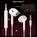 Choetech OC-A016 3.5mm lateral in ear Stereo sound Wired Headphones White