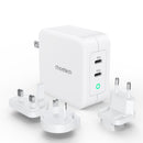 CHOETECH PD6008  GAN Dual Type-C 100w Travel Charger (US/EU/UK/AU)