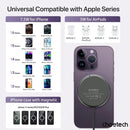 CHOETECH T697-F 15W/7.5W/5W magnetic charger for iPhone, Air Pods and more 1.5M Black