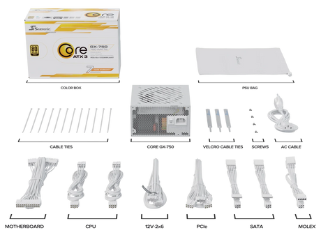 Seasonic CORE GX-750 White ATX 3.1 750W (SRP-CGX751-A5A32SF-WHITE)