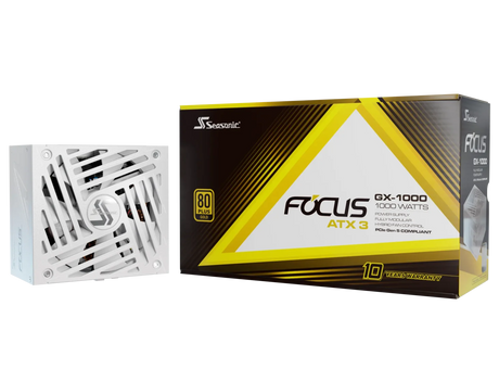 Seasonic 1000W Focus GX-1000 V4 WHITE Fully-Modular 80 PLUS Gold ATX3.1/PCIe 5.1 PSU