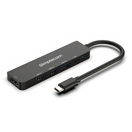 Simplecom CHT550 USB-C 5-in-1 Multiport Docking Station with USB Hub PD HDMI 2.0