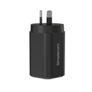 Simplecom CU365 3-Port PD 65W GaN Wall Charger Dual USB-C + USB-A for Phone Laptop