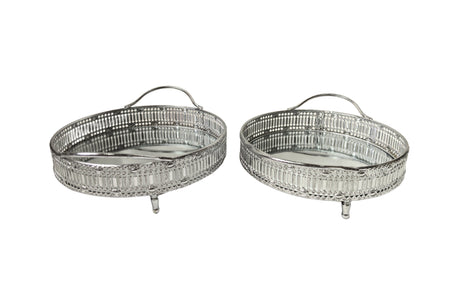 Tessa Round Tray - Small - Silver