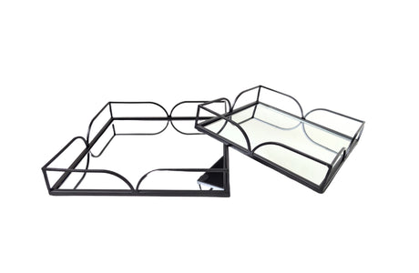 Willow Square Tray - Small - Black