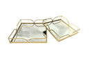 Willow Square Tray - Small - Gold