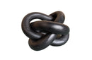 Wooden Knot Link Décor - White