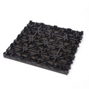 10PCS Interlocking Patio Deck Tiles 30cm x 30cm Outdoor Wood Flooring for Patio Garden Balcony Poolside Walnut