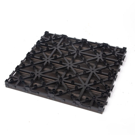 10PCS Interlocking Patio Deck Tiles 30cm x 30cm Outdoor Wood Flooring for Patio Garden Balcony Poolside Walnut