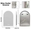Interior Ave - 90 x 60cm Arched LED Bathroom Mirror