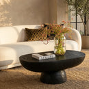 Interior Ave - Korra Sculptural Black Stone Coffee Table