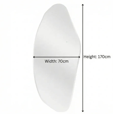 Interior Ave - Opal Irregular LED Wall Mirror – Backlit Statement Mirror