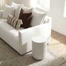 Muse Textured Side Table - Fossil