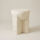 Interior Ave - Zelda Sculptural Stone Side Table – Sand Textured Accent