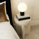 Interior Ave - Zelda Sculptural Stone Side Table – Sand Textured Accent