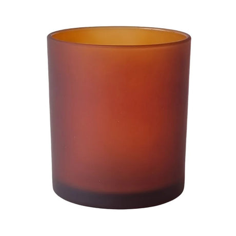 10 Pack Brown Frosted Glass Votive Tealight Candle Holders House Party Cenrepiece Xmas Wedding Decor Glass Candlestick Party Decorations Bridal Valentines Event