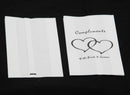 100 Pack Wedding Cake Bags Greaseproof Wax Paper Slice Take Home Favour Heart n Message