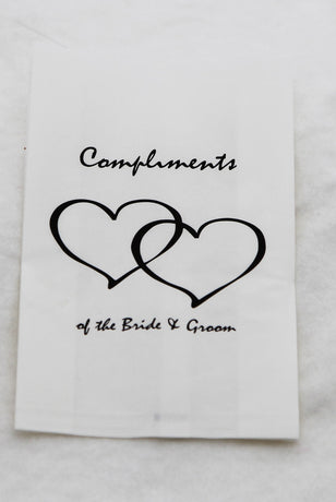 100 Pack Wedding Cake Bags Greaseproof Wax Paper Slice Take Home Favour Heart n Message