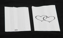 50 Pack Wedding Cake Bags Greaseproof Wax Paper Slice Take Home Favour Large Heart