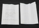 50 Pack Wedding Cake Bags Greaseproof Wax Paper Slice Take Home Favour Silver Doves