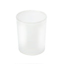 10 Pack Frosted White Glass Votive Candle Holders for Candle Making Kit Tealight Candles Cup Home Decoration
