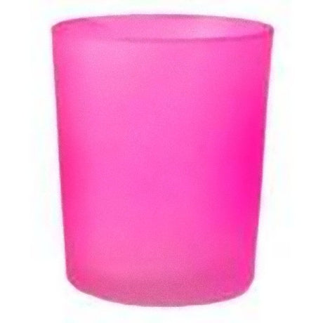 10 Pack Pink Frosted Glass Votive Tealight Candle Holders House Party Cenrepiece Xmas Wedding Decor Glass Candlestick Party Decorations Bridal Valentines Event