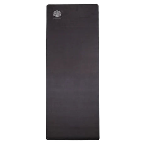 Mandala Yoga Mat Premium Bundle, Includes Yoga Mat 188cm H x 61cm W, Yoga Strap & Steel Hydration Bottle - Black