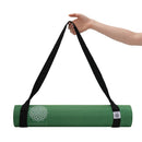 Mandala Yoga Mat Premium Bundle, Includes Yoga Mat 188cm H x 61cm W, Yoga Strap & Steel Hydration Bottle - Jade Green
