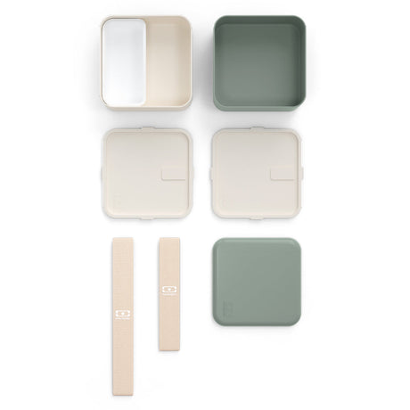 Monbento Mb Square Bento Box - Bi-Colour Green