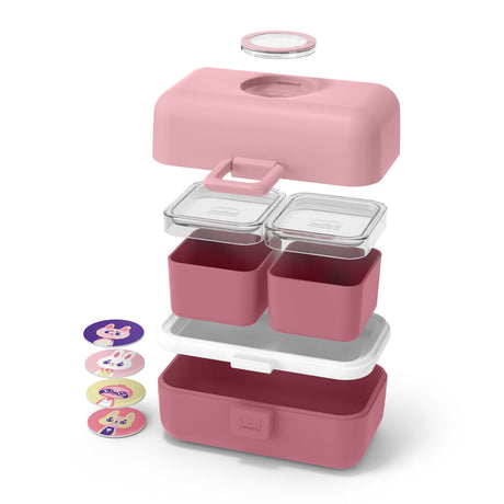 Monbento Mb Tresor Kids Bento Box - Pink Blush