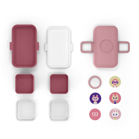 Monbento Mb Tresor Kids Bento Box - Pink Blush