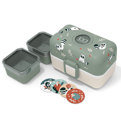 Monbento Mb Tresor Kids Bento Box - Raccoon