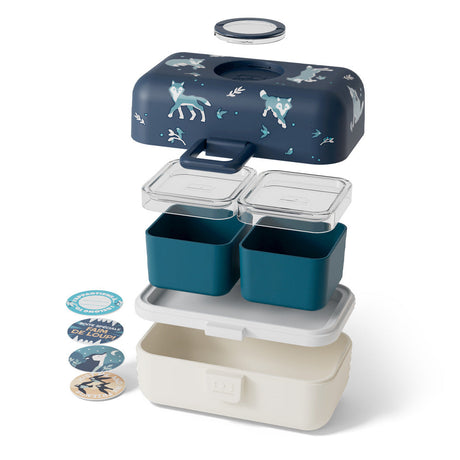Monbento Mb Tresor Kids Bento Box - Wolf