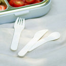 Monbento Mb Pocket Plastic Cutlery Set - Colour Natural