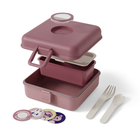 Monbento Mb Sandwich Lunch Box Snacky - Pink Blush