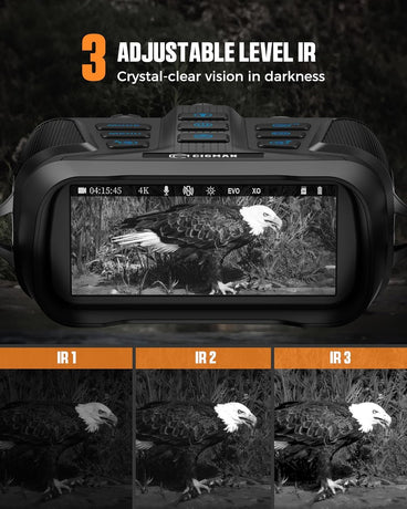 CIGMAN 4K Night Vision Binoculars, 3.99