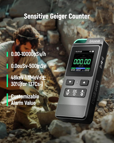 ERICKHILL 3 in 1 EMF Detector, Electromagnetic Field Radiation Detector