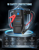 HEMINGSON 2000A Peak Battery Jump Starter Portable with 4 Modes LED Lights