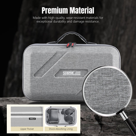 STARTRC Flip Drone Case for DJI Flip Fly More Combo,Portable PU Leather Shoulder Bag Can Organizes RC2/RC-N3 Remote, 7 Original Batteries, Charging Hub, 65W Charger, Flip Drone and Other Accessories