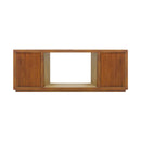 TV Cabinet MDF Brown Colour Two Sideboards Open Space