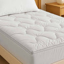 1000GSM Luxe Fully Fitted Mattress Topper 10cm thick with Fitted Skirt Double