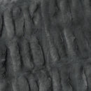 Harper Soft Ruched Pattern Faux Fur Throw Rug 127 x 152 cm Charcoal