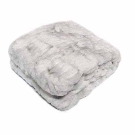 Meadow Soft Faux Fur Throw Rug 127 x 152 cm Arctic Fox