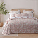 Bianca Myra Blush Floral Jacquard Bedspread Set Single