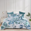 Bianca Woodbury White Botanical Printed Bedspread Set Double