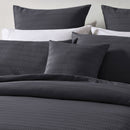 Bianca Kahlani Charcoal Waffle Quilt Cover Set King