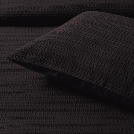 Bianca Kahlani Chocolate Waffle Quilt Cover Set Queen
