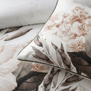 Bianca Somerset White Cotton Sateen Floral Quilt Cover Set King
