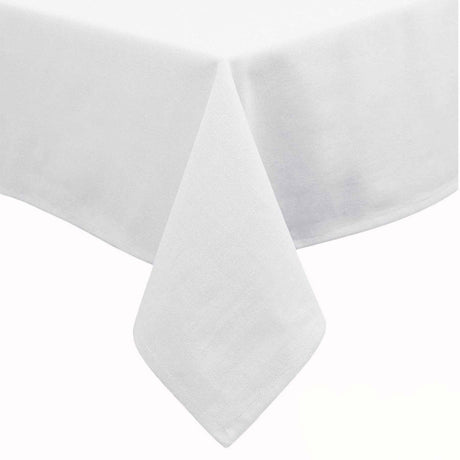Hoydu Cotton Blend Table Cloth 180cm x 260cm  - Bright White